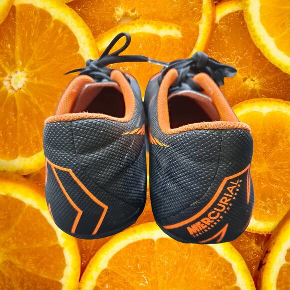 Nike Mercurial‎ Orange and Black Cleats Size 10 - Picture 8 of 11